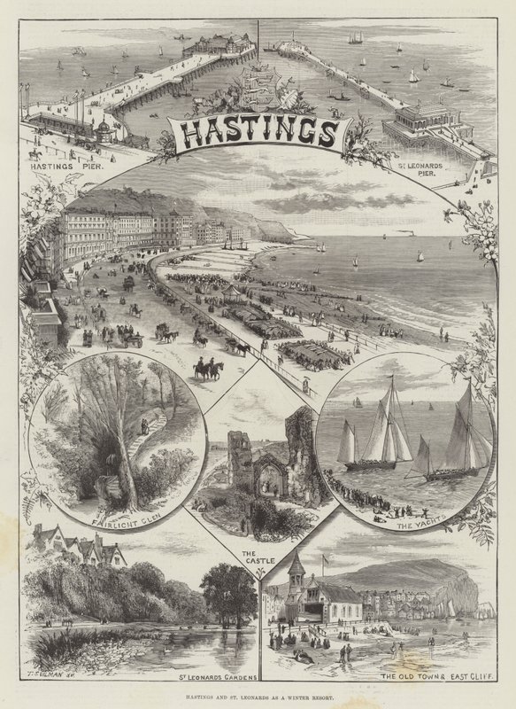 Hastings i St Leonards jako kurort zimowy autorstwa Thomas Sulman