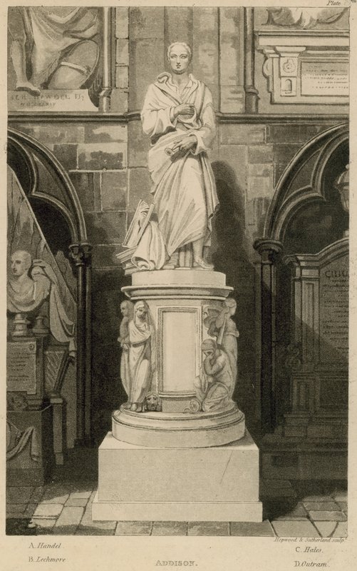 Pomnik Addison, Westminster Abbey, Londyn autorstwa Thomas Uwins