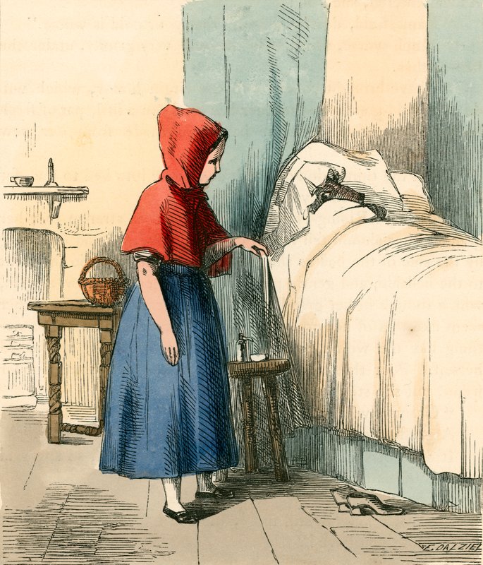 Przy łóżku swojej babci autorstwa Thomas Webster