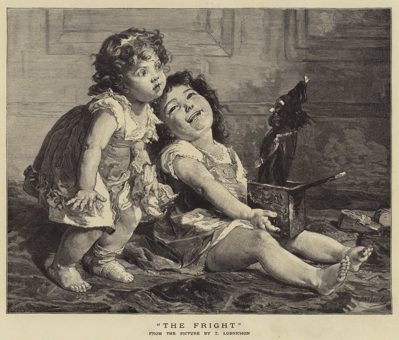 Strach autorstwa Timoleon Marie Lobrichon