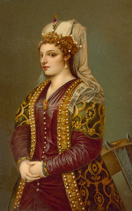 Portret Cateriny Cornaro autorstwa Tiziano Vecelli
