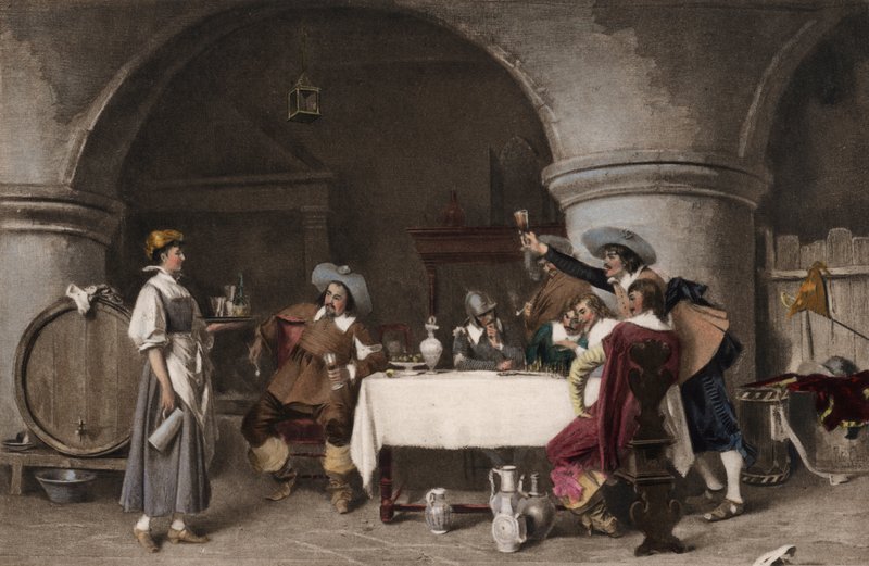W piwnicach na wino w Brindisi autorstwa Tito Conti