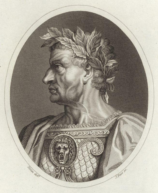 Galba Cezar, cesarz rzymski autorstwa Tiziano Vecelli