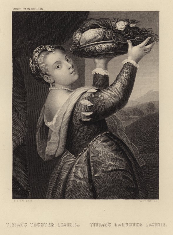 Córka Tycjana, Lavinia autorstwa Tiziano Vecelli