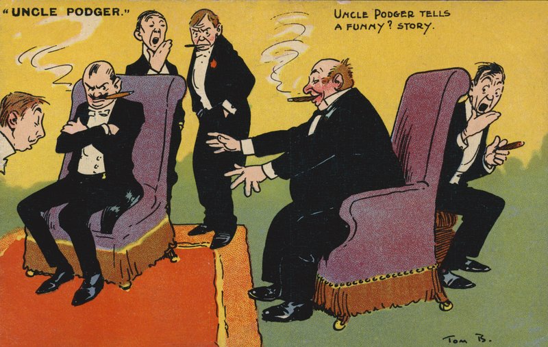 Wujek Podger opowiada zabawne? fabuła autorstwa Tom Browne