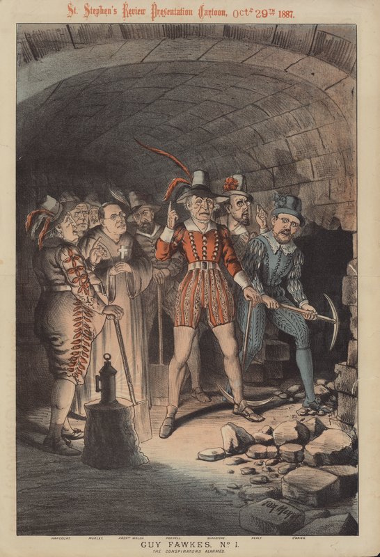 Guy Fawkes, nr 1: uzbrojeni konspiratorzy (kolor lito) autorstwa Tom Merry