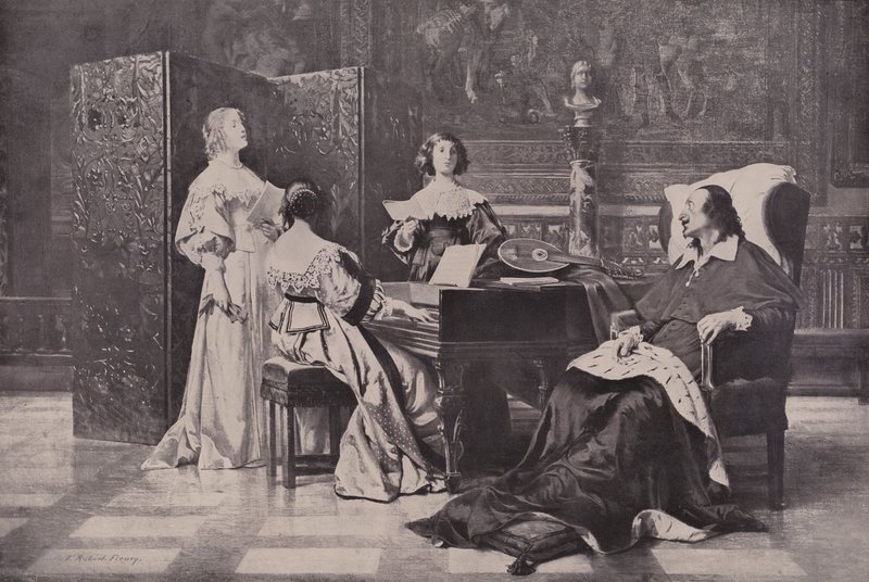 Siostrzenice kardynała Mazarin autorstwa Tony after Robert Fleury