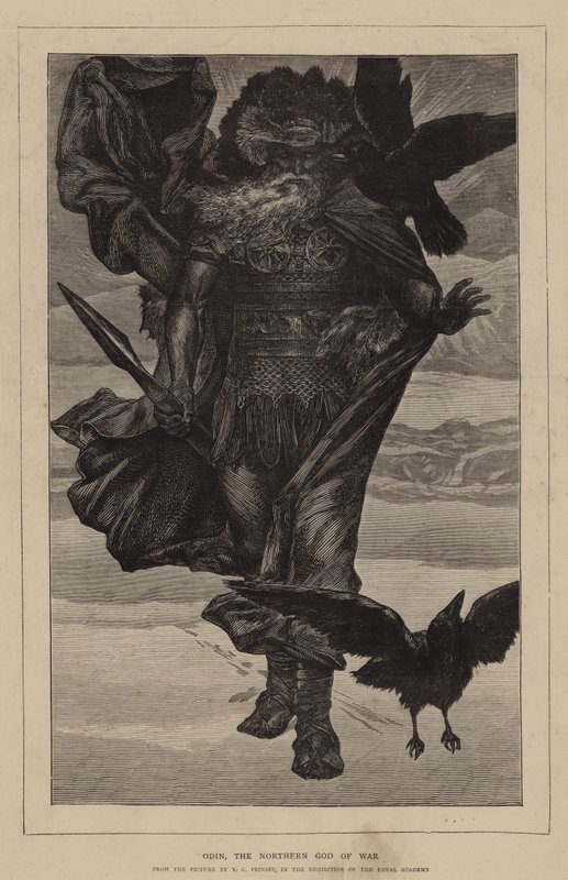 Odyn, Północny Bóg Wojny autorstwa Valentine Cameron Prinsep