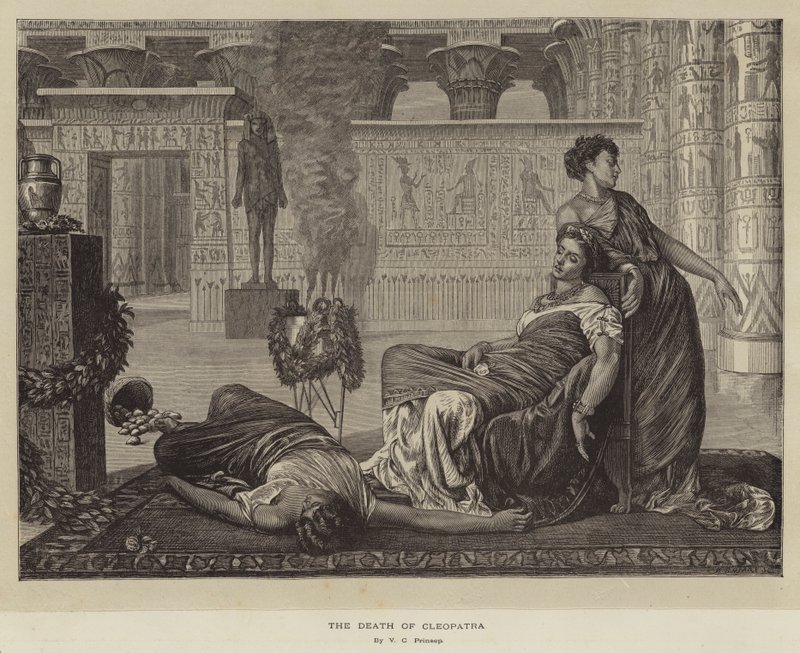 Śmierć Kleopatry autorstwa Valentine Cameron Prinsep