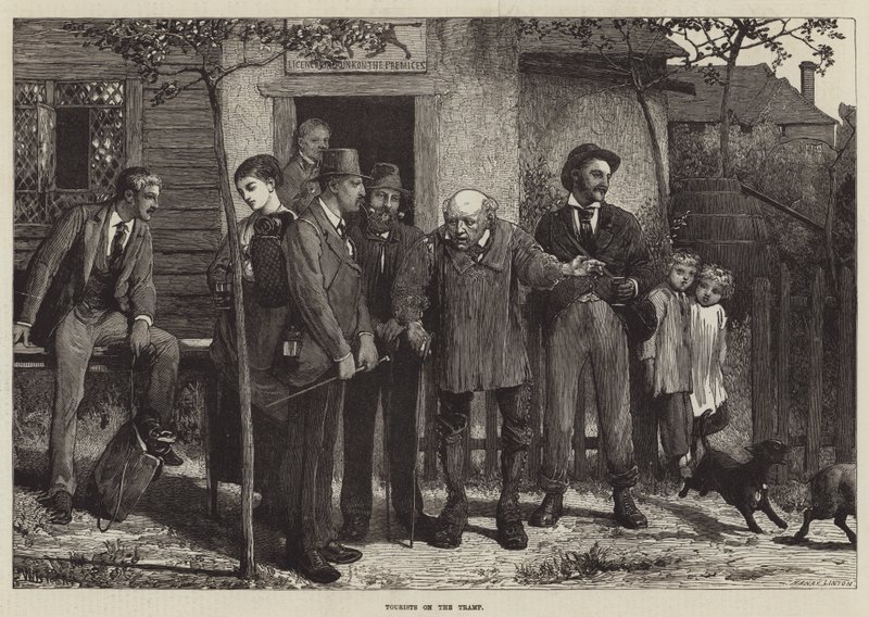 Turyści na włóczędze autorstwa Valentine Walter Lewis Bromley