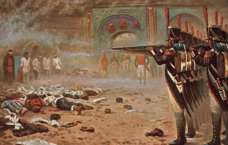 W pokonanej Moskwie autorstwa Vasili Vasilievich Vereshchagin