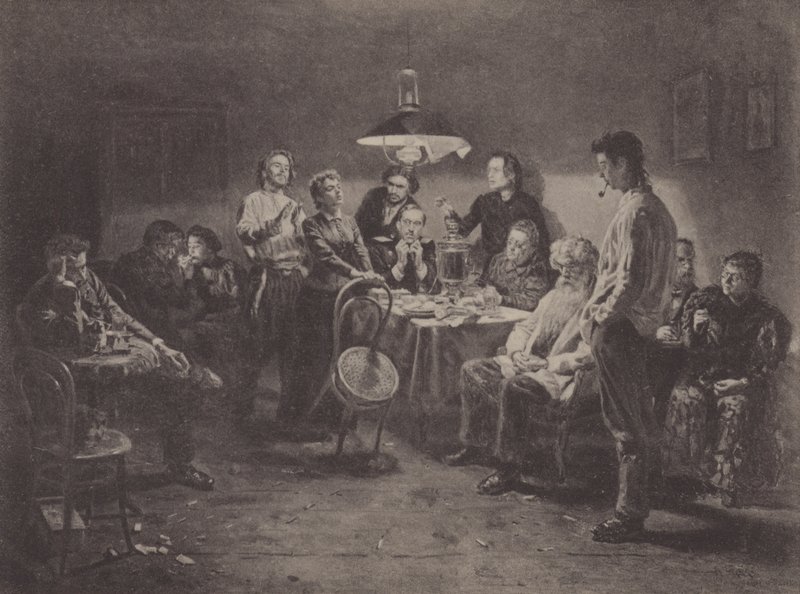 Wieczorna Firma autorstwa Vladimir Egorovic Makovsky