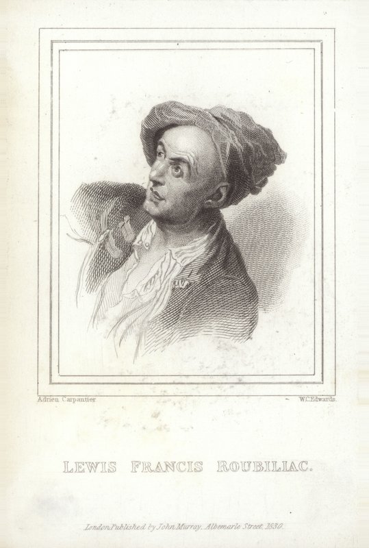 Louis-Francois Roubiliac, francuski rzeźbiarz autorstwa W.C. Edwards