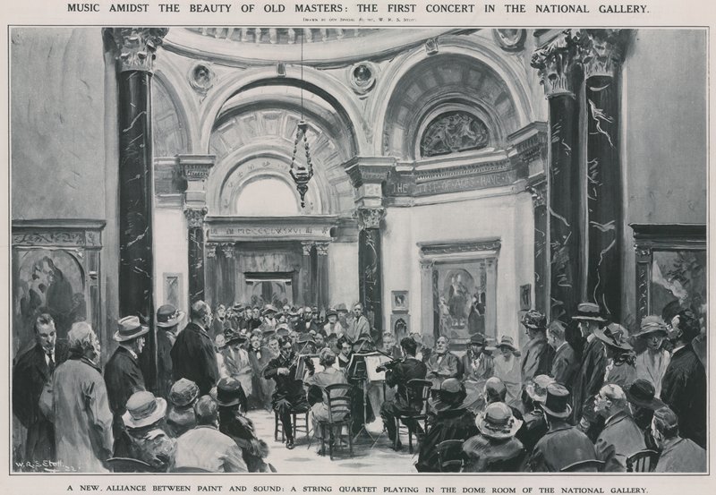 Pierwszy koncert w Galerii Narodowej autorstwa W.R.S. Stott