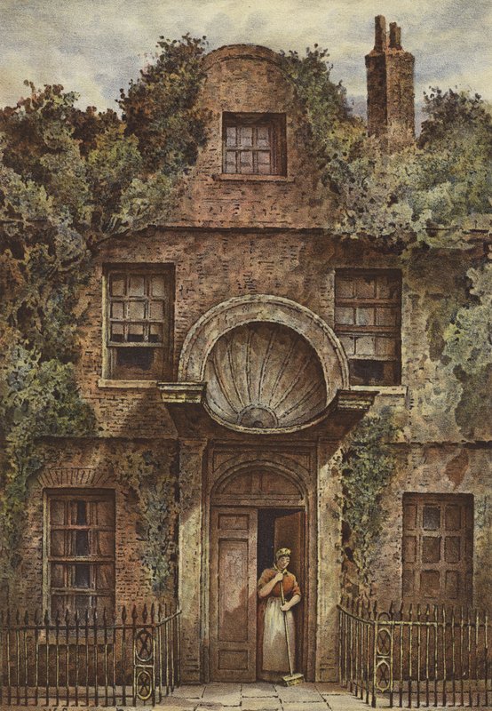 Drzwi w Fairfax House, Putney (chromolit) autorstwa Waldo Sargeant