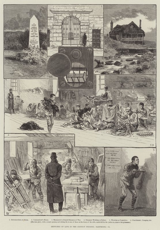 Szkice z życia w więzieniach skazańców, Dartmoor autorstwa Walter Bothams