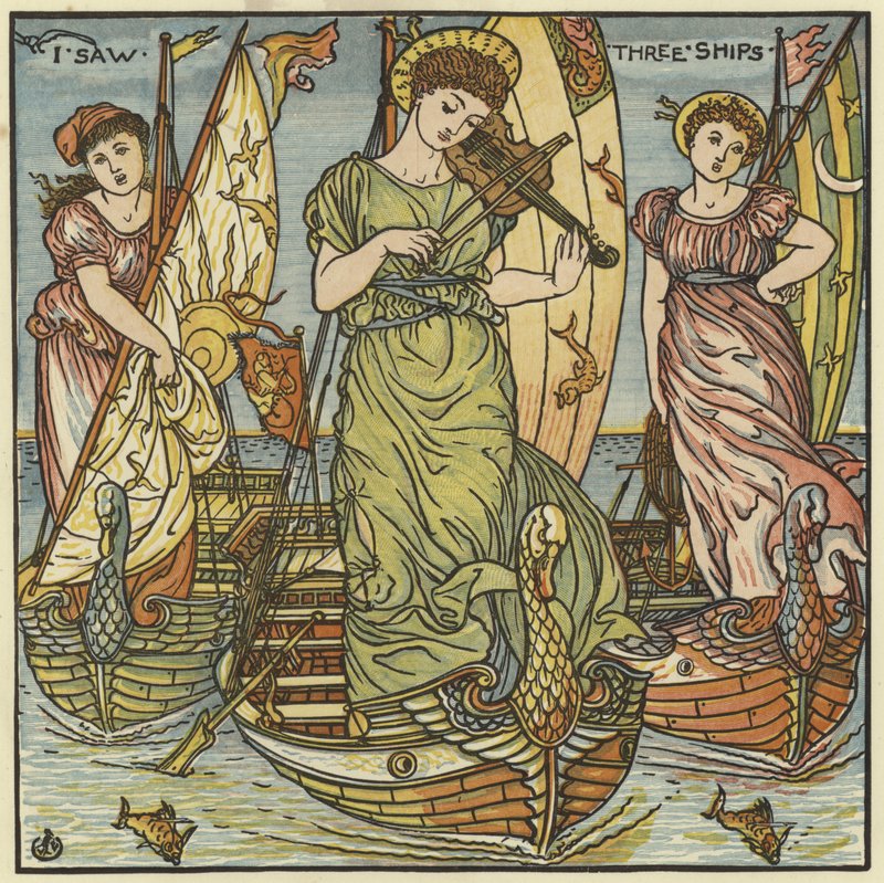 Widziałem trzy statki autorstwa Walter Crane