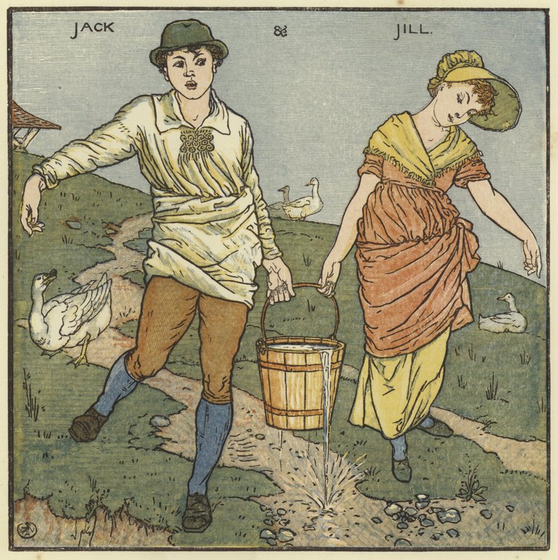 Jack i Jill autorstwa Walter Crane