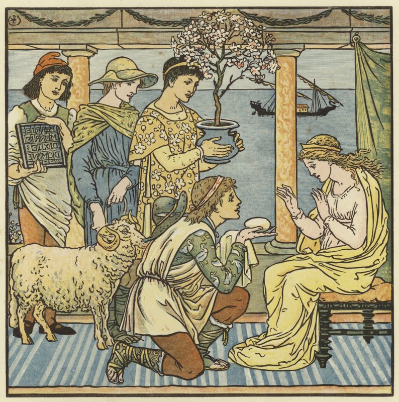 Cztery prezenty autorstwa Walter Crane
