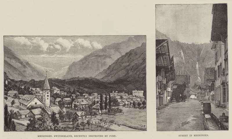 Szkice Meiringen autorstwa Walter Paget