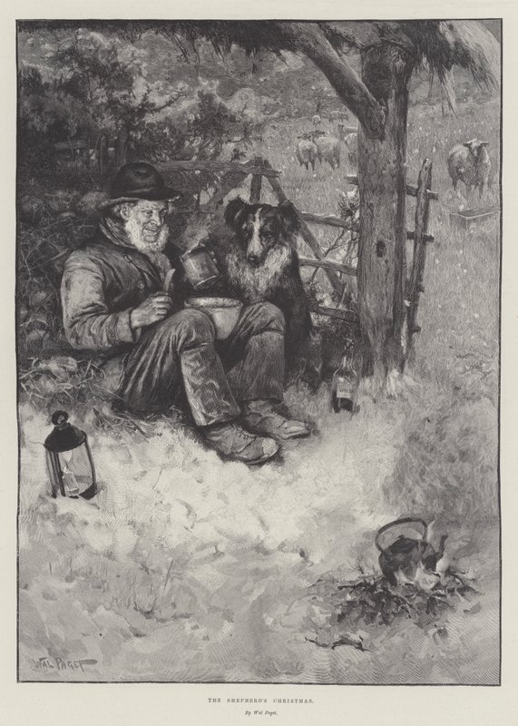 Boże Narodzenie Pasterza autorstwa Walter Paget