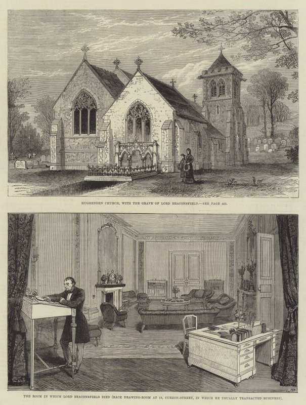 Nieżyjący już lord Beaconsfield autorstwa Walter Paget