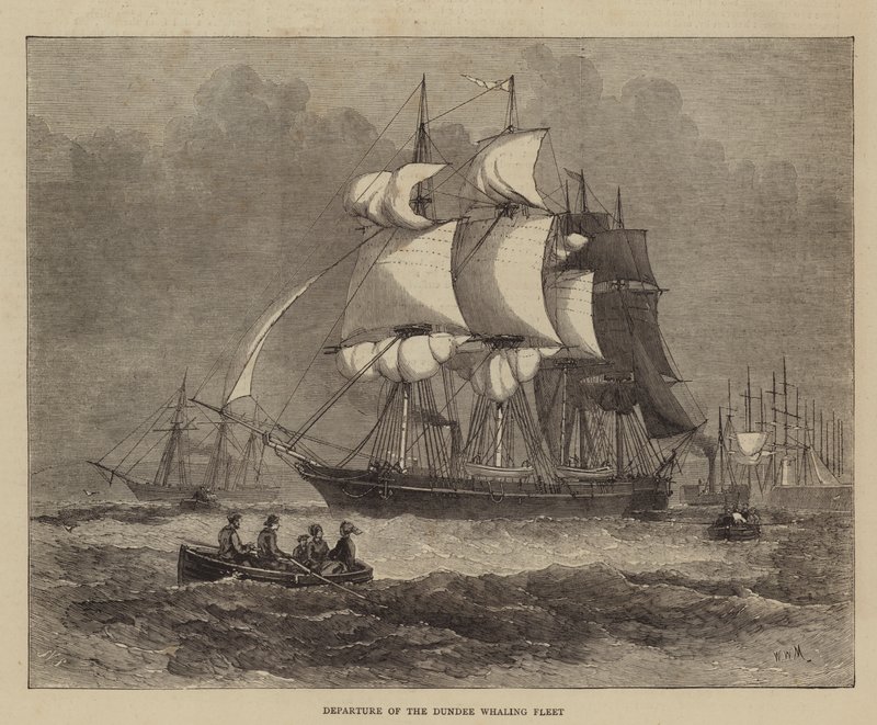 Wylot floty wielorybniczej z Dundee autorstwa Walter William May