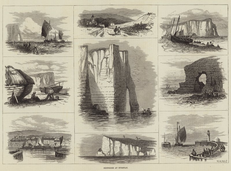 Szkice w Etretat autorstwa Walter William May