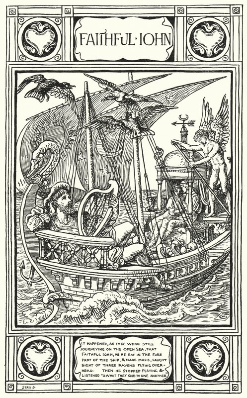 Wierny Jan (rycina) autorstwa Walter (after) Crane