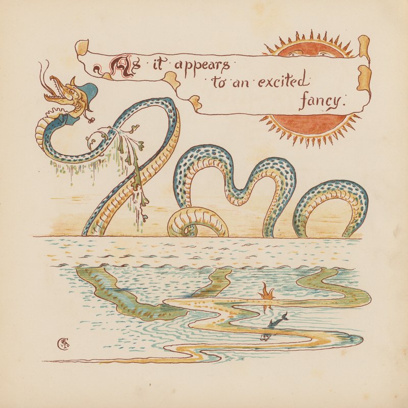 Ilustracja do Pothooks and Perseverance autorstwa Waltera Crane