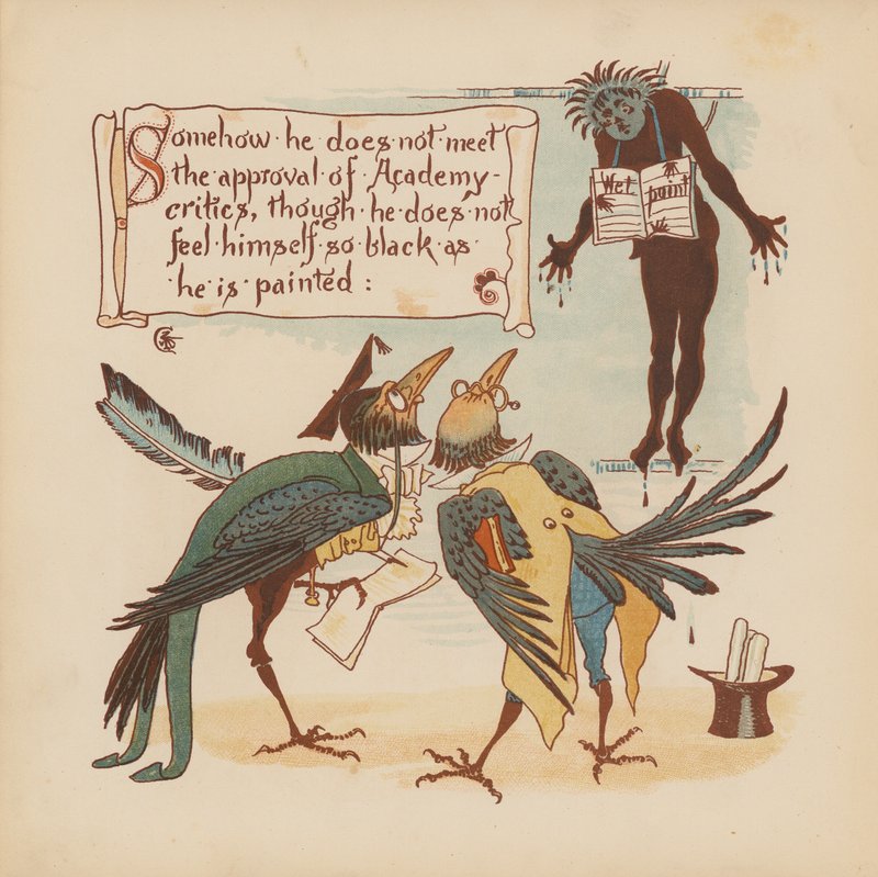 Ilustracja do Pothooks and Perseverance autorstwa Waltera Crane