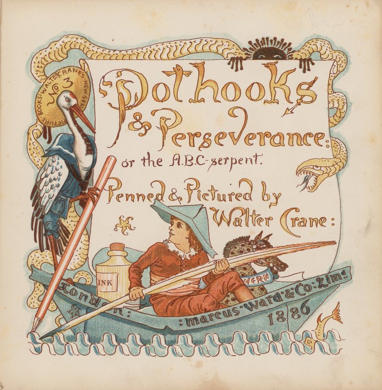 Ilustracja do Pothooks and Perseverance autorstwa Waltera Crane