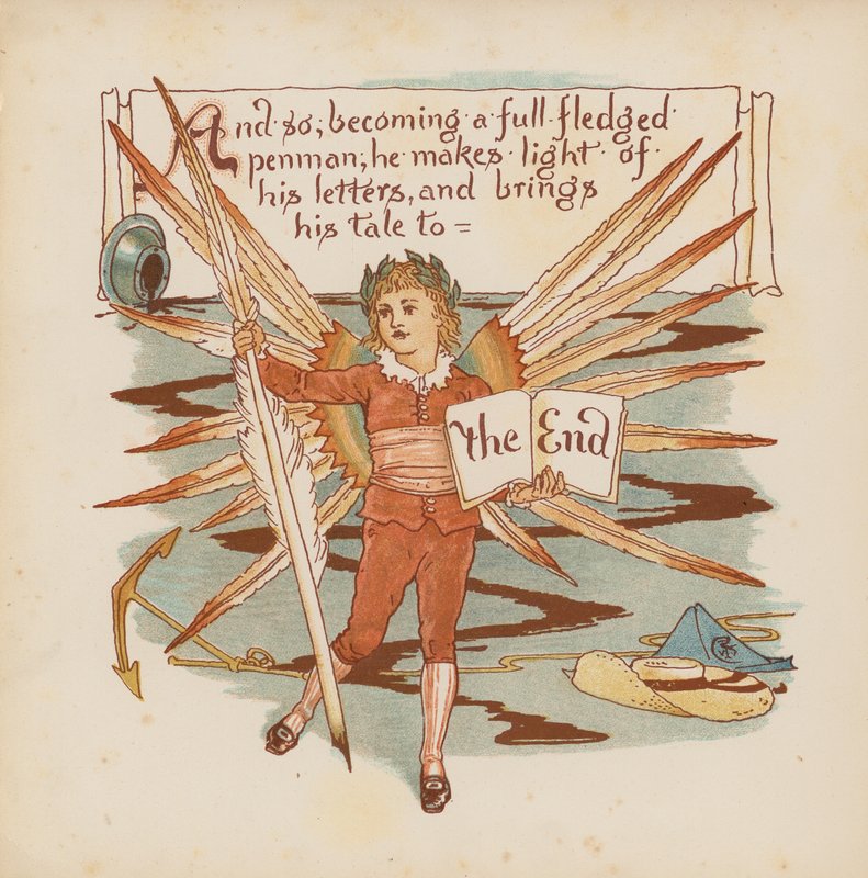 Ilustracja do Pothooks and Perseverance autorstwa Waltera Crane