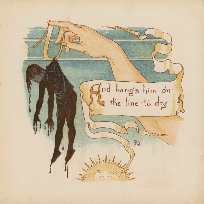 Ilustracja do Pothooks and Perseverance autorstwa Waltera Crane