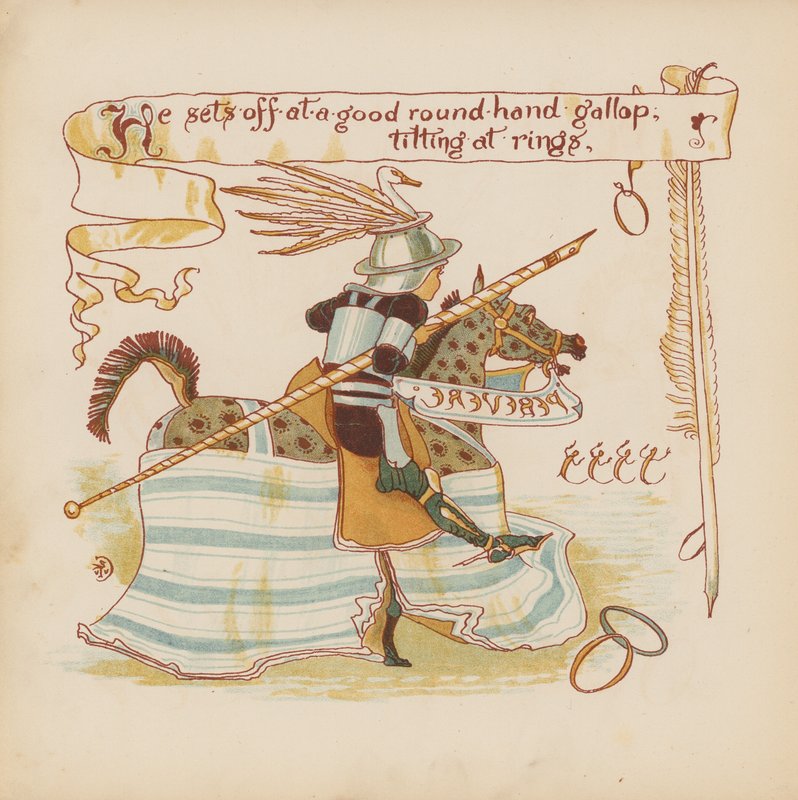 Ilustracja do Pothooks and Perseverance autorstwa Waltera Crane
