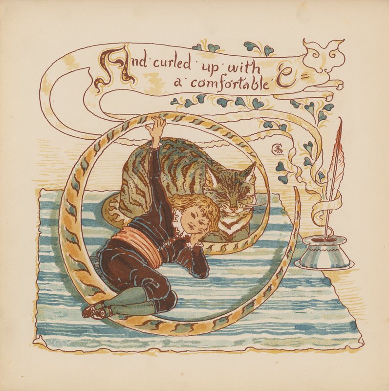 Ilustracja do Pothooks and Perseverance autorstwa Waltera Crane