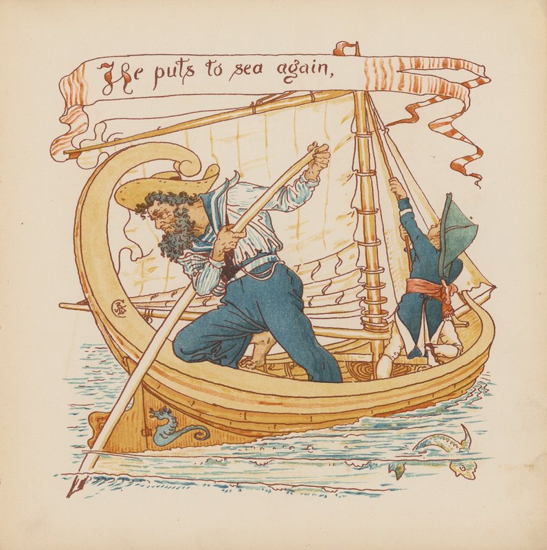 Ilustracja do Pothooks and Perseverance autorstwa Waltera Crane