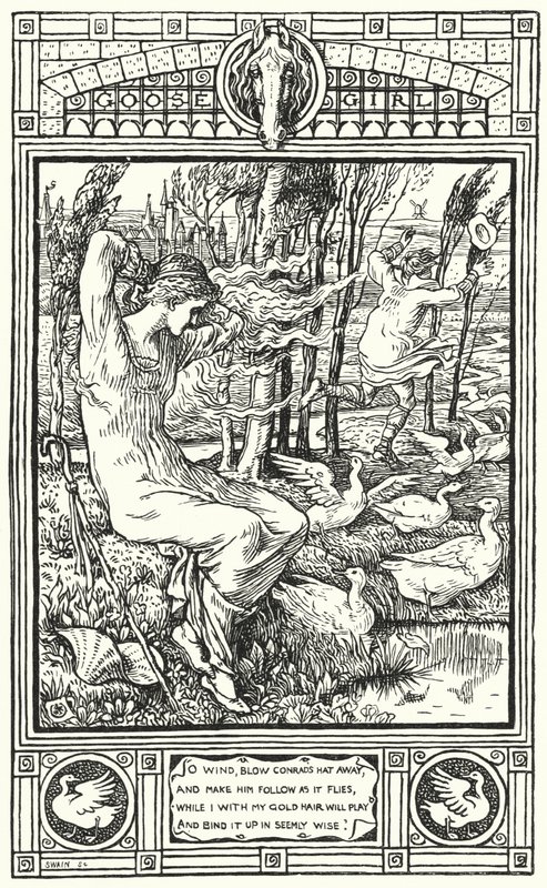 Gęsiareczka (rycina) autorstwa Walter (after) Crane