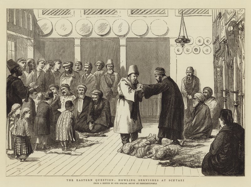 Kwestia wschodnia, Howling Dervishes at Scutari autorstwa Walter Charles Horsley