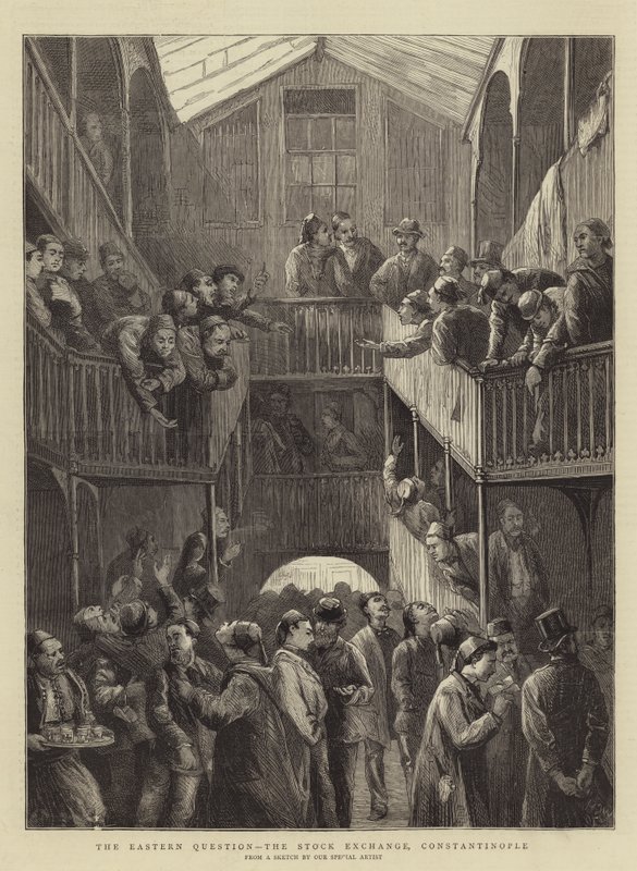 Kwestia wschodnia, Giełda Papierów Wartościowych, Konstantynopol autorstwa Walter Charles Horsley