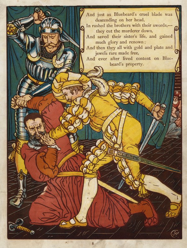 Sinobrody (kolor lito) autorstwa Walter Crane