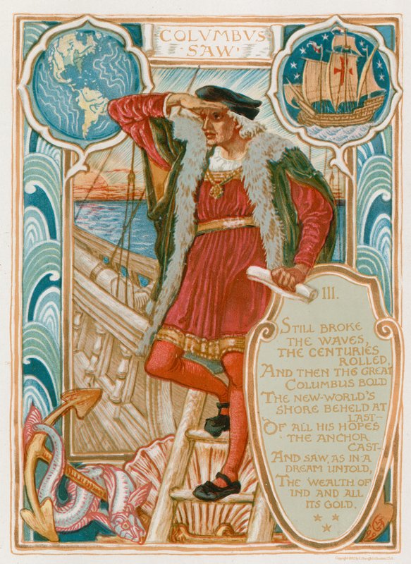 Columbus Piła autorstwa Walter Crane