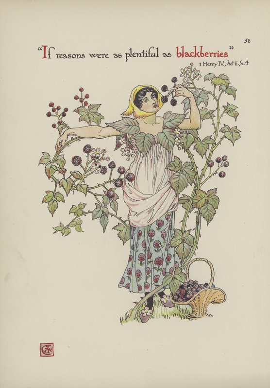 Kwiaty z Ogrodu Szekspira autorstwa Walter Crane