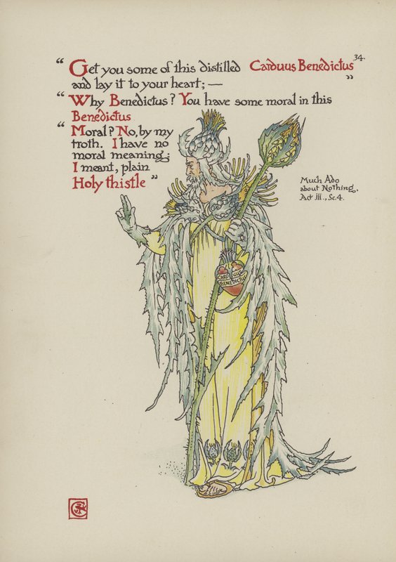 Kwiaty z Ogrodu Szekspira autorstwa Walter Crane