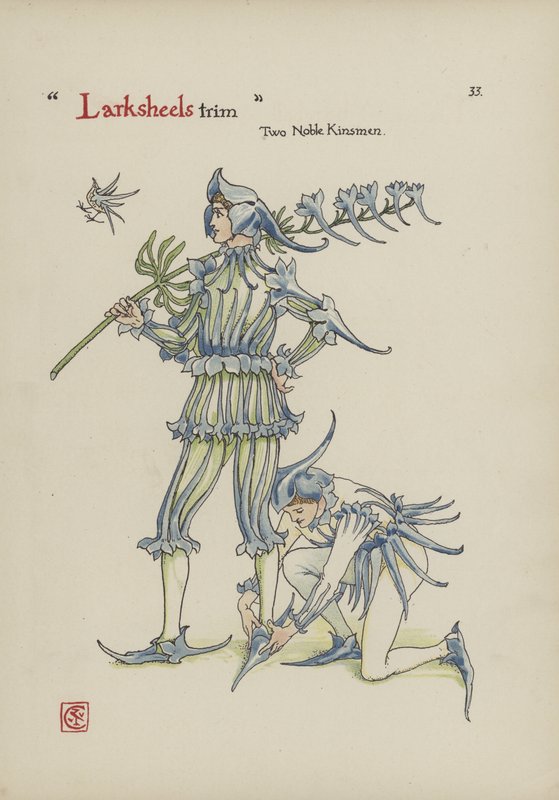 Kwiaty z Ogrodu Szekspira autorstwa Walter Crane