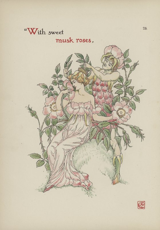 Kwiaty z Ogrodu Szekspira autorstwa Walter Crane