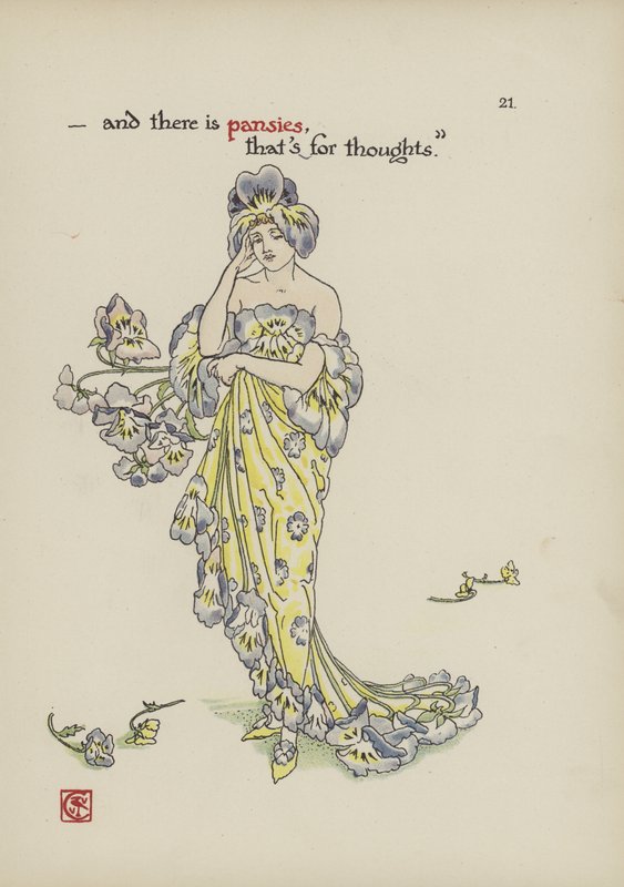Kwiaty z Ogrodu Szekspira autorstwa Walter Crane