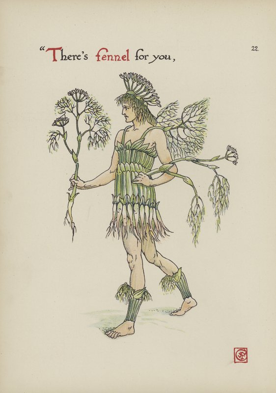 Kwiaty z Ogrodu Szekspira autorstwa Walter Crane