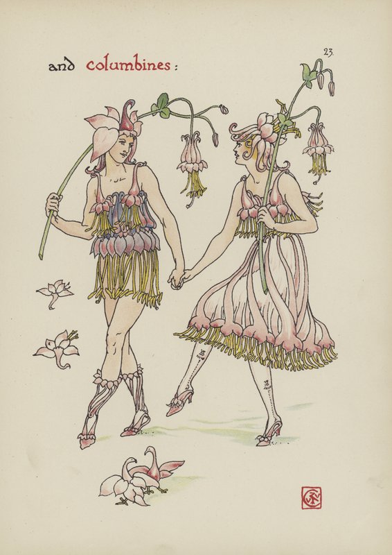Kwiaty z Ogrodu Szekspira autorstwa Walter Crane