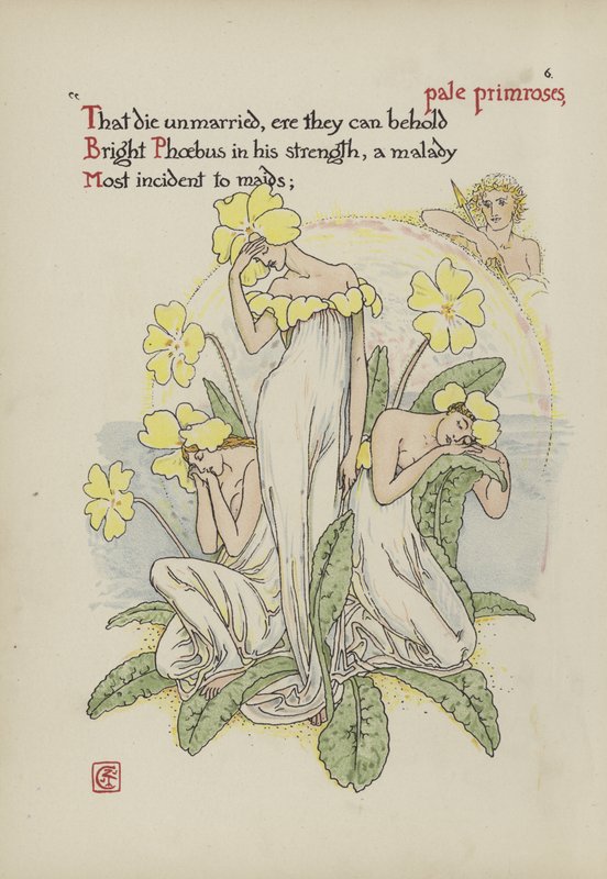 Kwiaty z Ogrodu Szekspira autorstwa Walter Crane